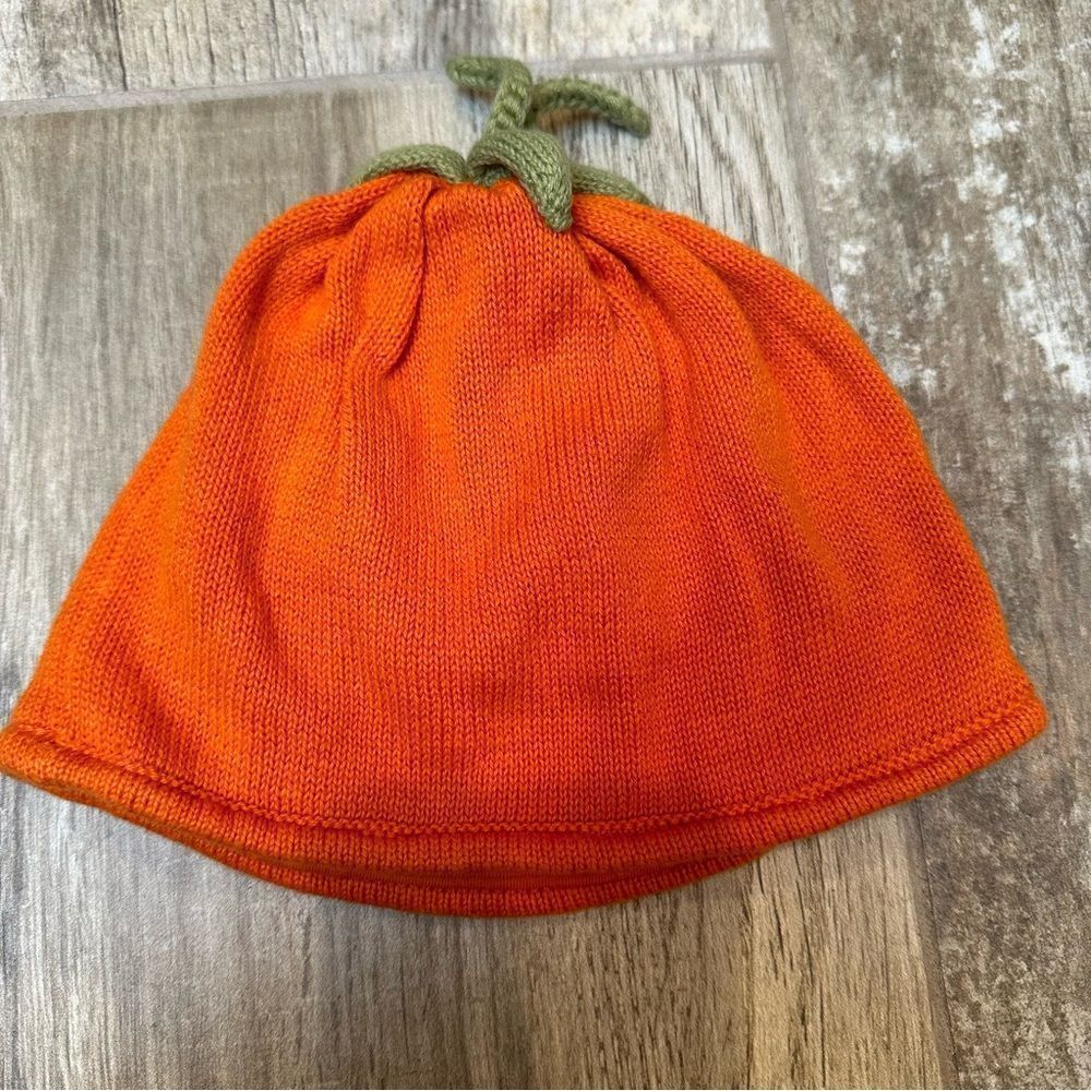 Janie and Jack knit Pumpkin Hat